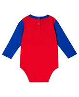 Outerstuff Baby Boys and Girls Buffalo Bills Double Up Long Sleeve Bodysuit and Pants Set