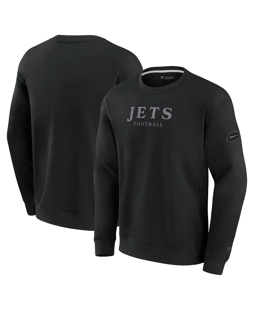 Fanatics Men's and Women's Black New York Jets Elements Unlimited Fleece Pullover Sweatshirt