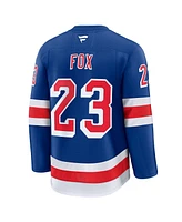 Fanatics Men's Adam Fox Blue New York Rangers Home Premium Jersey