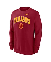 Nike Men's Cardinal Usc Trojans Arched Seal Pullover Sweatshirt