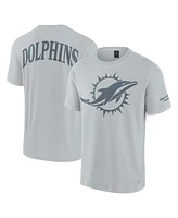 Fanatics Men's and Women's Gray Miami Dolphins Elements Iconic T-Shirt