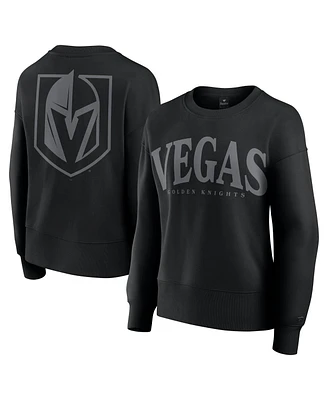 Fanatics Women's Black Vegas Golden Knights Elements Flow Pullover Sweatshirt