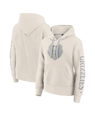 Fanatics Women's Cream Memphis Grizzlies Elements Next Pullover Hoodie