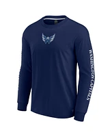 Fanatics Men's Navy Washington Capitals Elements Strive Long Sleeve T-Shirt