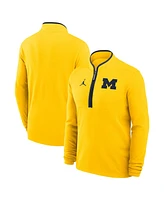 Jordan Men's Maize Michigan Wolverines Victory Half-Zip Sweatshirt