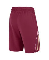 Nike Men's Garnet Florida State Seminoles Road Replica Performance Basketball Shorts