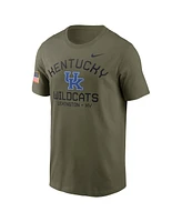 Nike Men's Olive Kentucky Wildcats 2024 Military Appreciation Performance T-Shirt