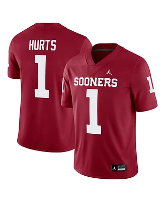 Jordan Men's Jalen Hurts Crimson Oklahoma Sooners Alumni Player Game Jersey