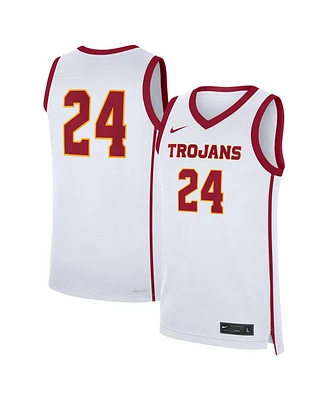 Nike Men's 24 White Usc Trojans Home Replica Jersey