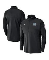 Nike Men's Black Minnesota Timberwolves 2024/25 City Edition Authentic Coaches Performance Half-Zip Top