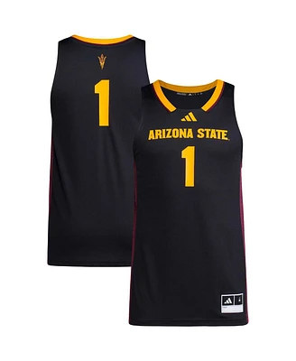 Adidas Men's 1 Black Arizona State Sun Devils Replica Swingman Jersey