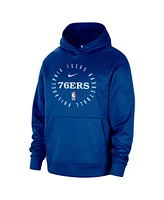 Nike Men's Royal Philadelphia 76ers 2024/25 Spotlight On-Court Practice Performance Pullover Hoodie