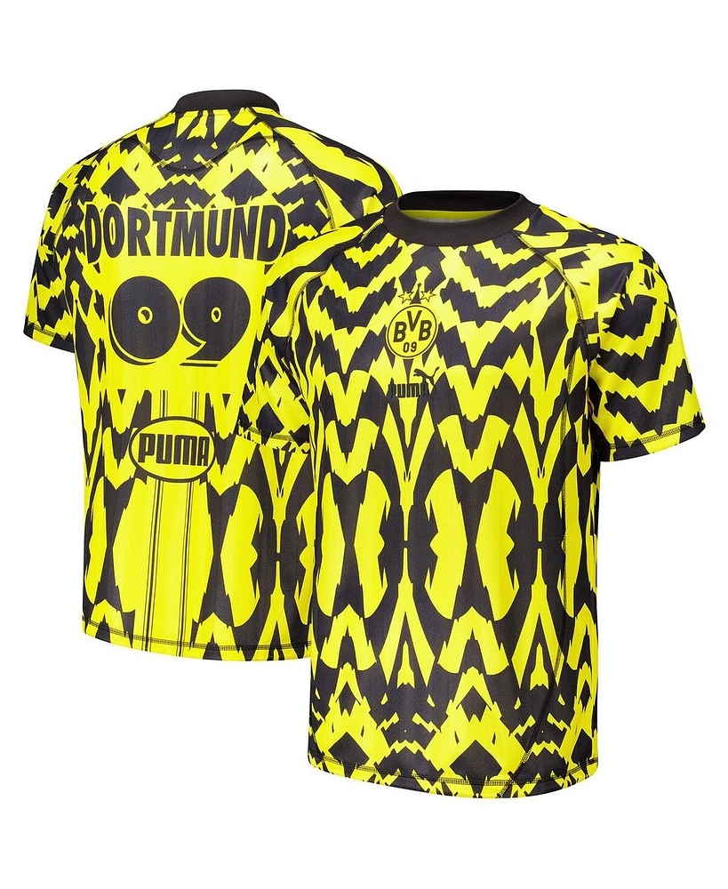 Puma Men's Yellow Borussia Dortmund Statement Retro Jersey