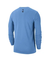 Nike Men's Light Blue Atlanta Hawks 2024/25 City Edition Essential Logo Long Sleeve T-Shirt