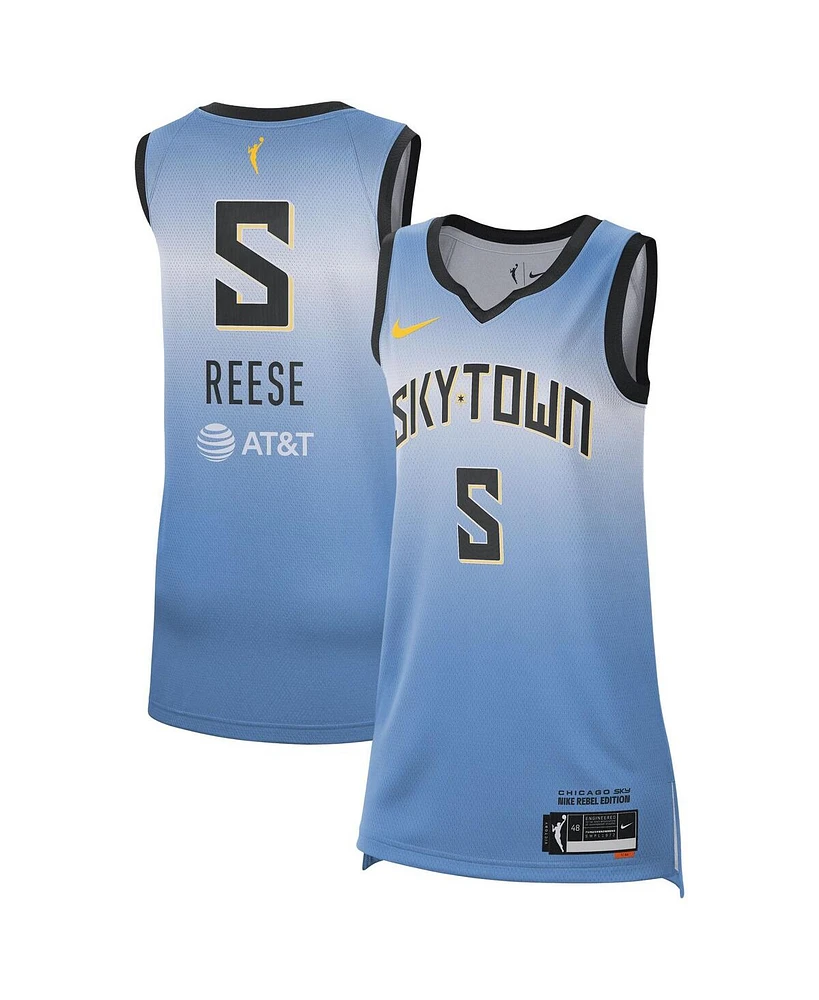 Nike Men's and Women's Angel Reese Light Blue Chicago Sky Rebel Edition Player Jersey