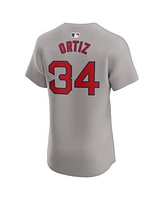 Nike Men's David Ortiz Gray Boston Red Sox Road Elite Player Jersey