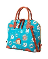 Dooney & Bourke Miami Dolphins Game Day Zip Satchel