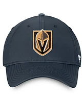 Fanatics Men's Charcoal Vegas Golden Knights Core Primary Logo Flex Hat