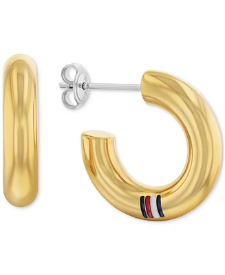 Tommy Hilfiger Circle Small Hoop Earrings, 0.86"