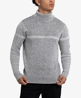 X-Ray Men's Ribbed Pattern Turtleneck Sweater