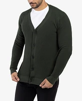 X-Ray Men's Basic Ribbed Cardigan