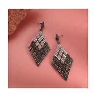 Sohi Ombre Rhombus Drop Earrings