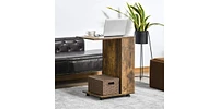 Slickblue Modern C-Shaped Sofa Side Table for Convenient and Space-Saving Living Room Use