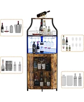 gaomon Corner Bar Cabinet