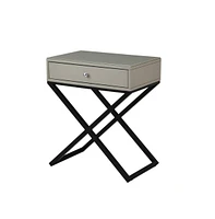 Slickblue 1-Drawer Nightstand with Stylish Design for Bedroom Storage