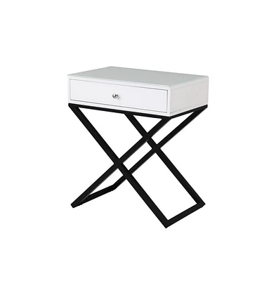 Slickblue 1-Drawer Nightstand with Stylish Design for Bedroom Storage