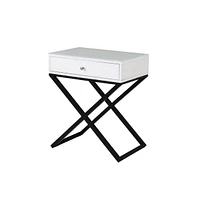 Slickblue 1-Drawer Nightstand with Stylish Design for Bedroom Storage