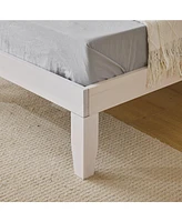 Slickblue Wooden Bed Frame for Bedroom with Sturdy Construction and Stylish Design