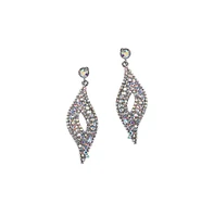 Sohi Crystal Bow Drop Earrings