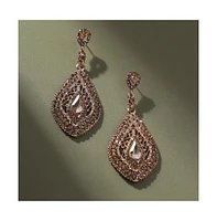 Rhinestone Pear Drop Earrings
