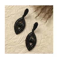 Crystal Hanging Eye Drop Earrings
