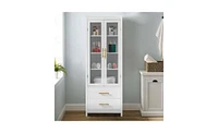 Slickblue Space-Saving 2-Drawer Bathroom Standing Cabinet for Organized Storage