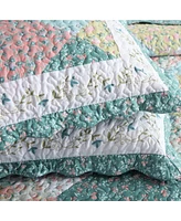 MarCielo 3 Piece Printed Quilt Set Bedspread Set B027