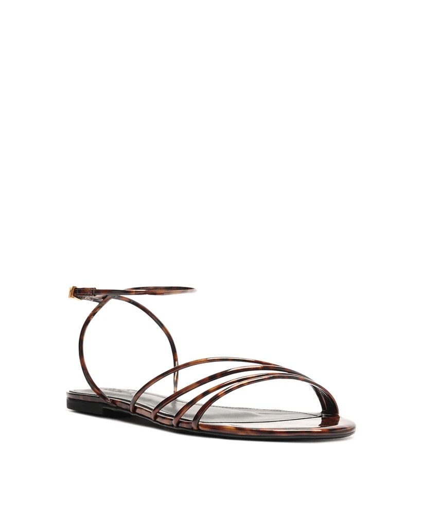 Schutz Women's Inez3 Round Toe Flat Sandals