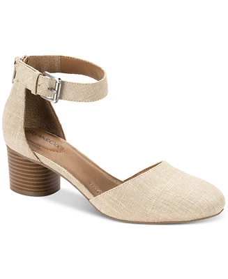 Style & Co Women's Alinaa Two Piece Stacked Heel Dress Pumps