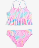 Breaking Waves Big Girls Peplum Tankini Top & Scoop Bottom Swimsuit