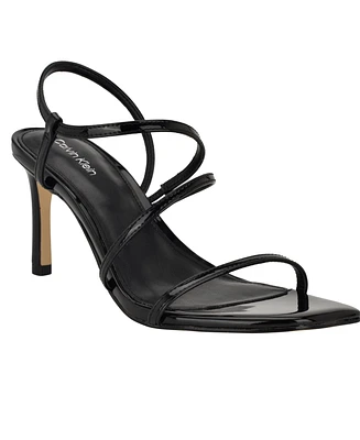 Calvin Klein Women's Hadlee Strappy Square Toe Dress Sandals