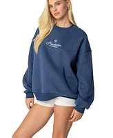 Edikted Women's Manchester Embroidered Oversized Sweatshirt