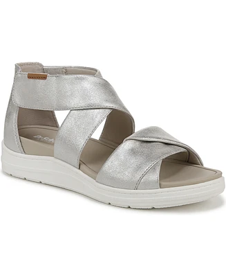 Dr. Scholl's Women's Time Off Fun Ankle Strap Wedge Sandals