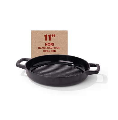 Alva Nori Ceramic Coated Cast Iron Grill Pan 11"