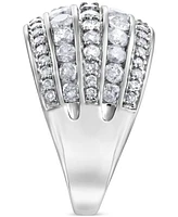 Diamond Multirow Diamond Statement Ring (2 ct. t.w.) in 14k White Gold