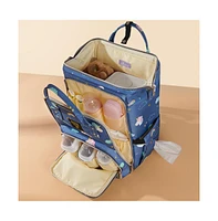 Sunveno Wide Open Frame Diaper Bag Backpack