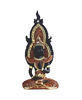 Fc Design "2-pc Set" 8"H Praying Thai Buddha in Red Figurine Statue Ornament Home Room Office Decor and Perfect Ideas for Housewarming, Holidays and B