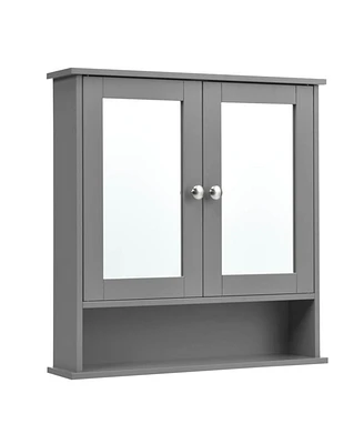 Slickblue Bathroom Cabinet with Mirror for Stylish Storage and Space-Saving Organization