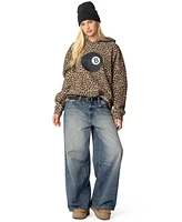 Edikted Women's Leopard Magic 8 Oversized Hoodie