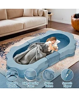 gaomon Portable Toddler Bed, Foldable Travel Bed for Kids Ages 1-5, Floor Sleeping, Soft and Safe